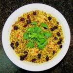 אורז בסמטי קינואה אדומה ופטריות